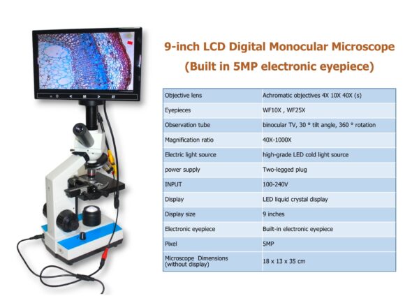 20051 9in LCD display microscope (3) 9-inch LCD Digital Microscope
