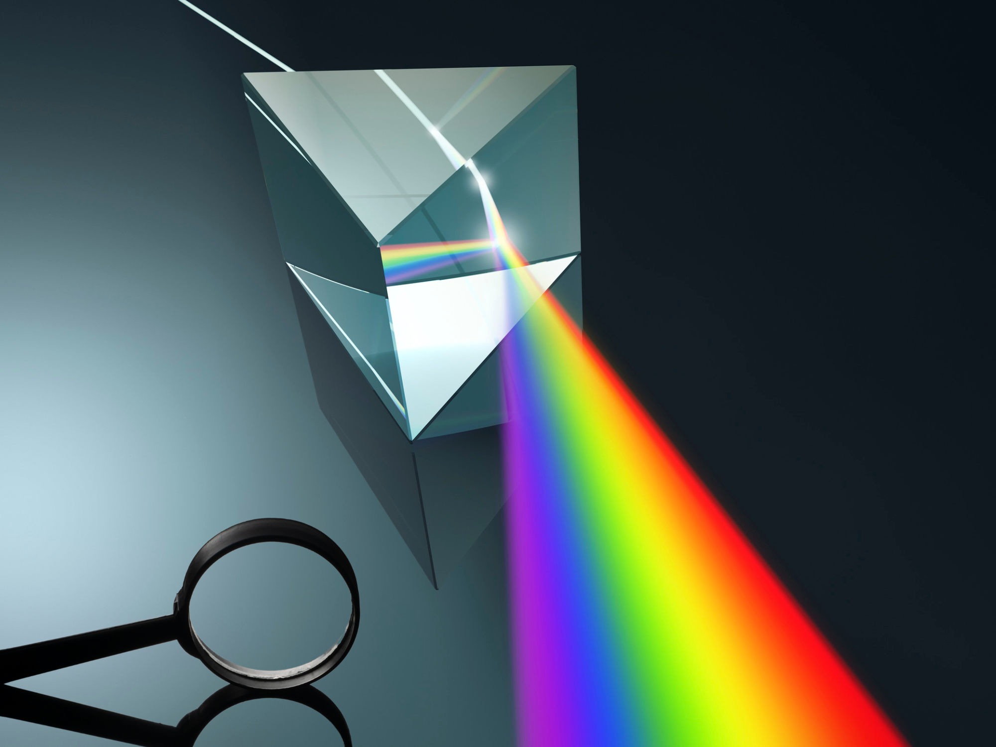 Diffracting grating card (transmission)