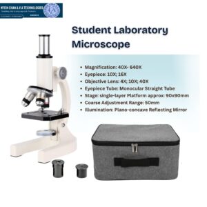 Student Microscope (40X to 640X) without fine adjust